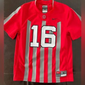 Nike Scarlet and Gray Striped Jersey